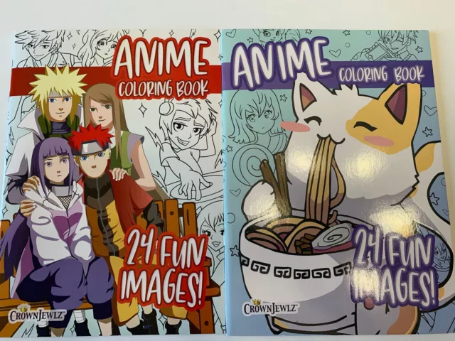 Anime Coloring Book by CrownJewlz, Paperback