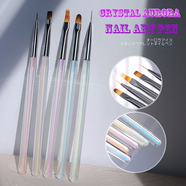 Peinture Dessin Halo Conception d'Aurora en cristal Stylo à ongles Teinture