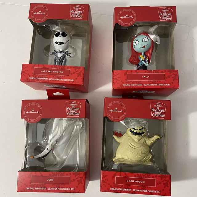 NIGHTMARE BEFORE CHRISTMAS Jack Sally Zero Oogie Boogie Set Hallmark