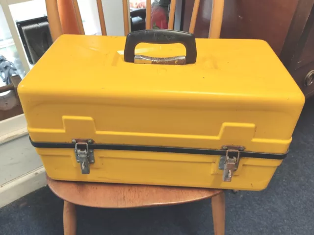 Telephone Engineers Van Tool  Equipment Storage Box British Telecom Yellow BT