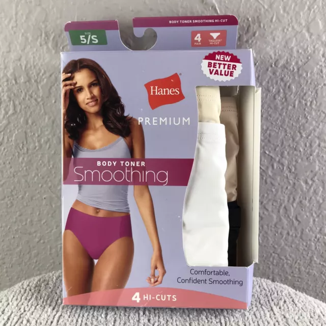 HANES WOMEN'S NYLON Hi-Cut Panties 6-Pack Women's Lingerie $12.49