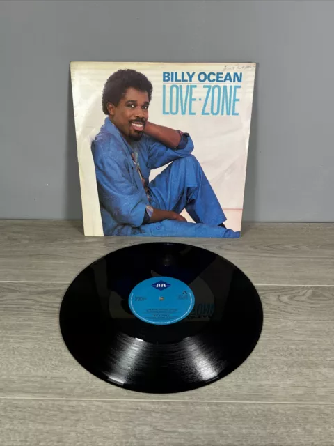 Billy Ocean ‎– Love Zone - Vinyl Record LP (Jive T 124) UK 1986 Single 12”