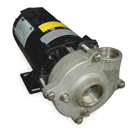 Dayton 2Zwu3 Stainless Steel 3/4 Hp Centrifugal Pump 208-230/460V