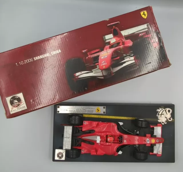 Boxed Hot Wheels 1:18 Ferrari 2006 Michael Schumacher's 91st & Final GP Win Car