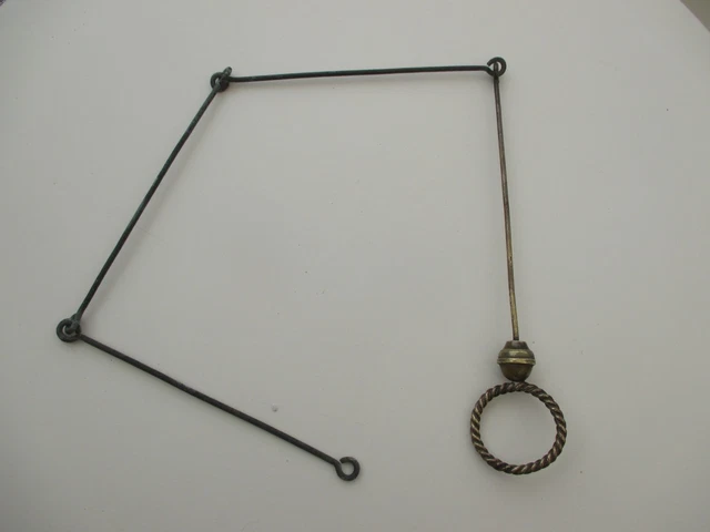 Ancienne Chaîne De Montre Gousset En Laiton - Charm équestre - Vintage - Bel état