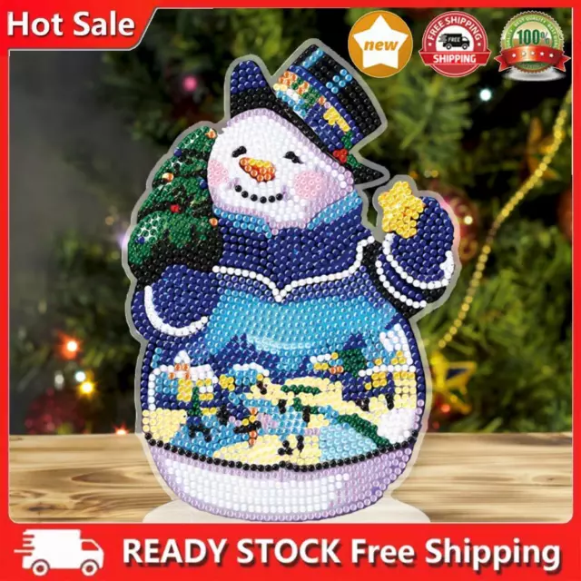 5D DIY Diamond Art Table Decor Charms Snowmen Christmas Decor Guardian Snowman