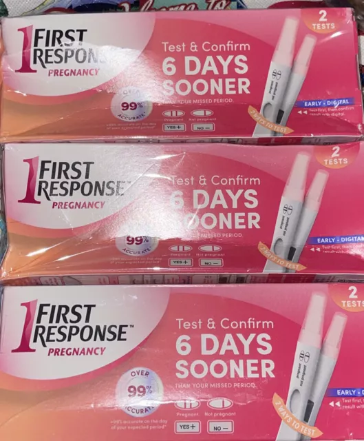 3 First Response Test & Confirm Pregnancy Test 2  Each 6 Total EXP 11/04/2024