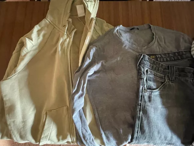 Stock lotto 20 vestiti uomo vintage taglia M Lee Jeans Camicie h&m cargo vans 3
