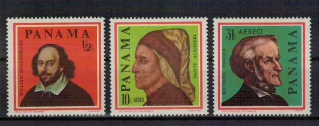 Panama: Nr. 868-870 ** postfrisch / Persönlichkeiten 1966