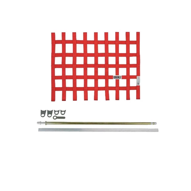 Crow Window Net and Installation Kit, SFI 27.1 - BLK Window Net