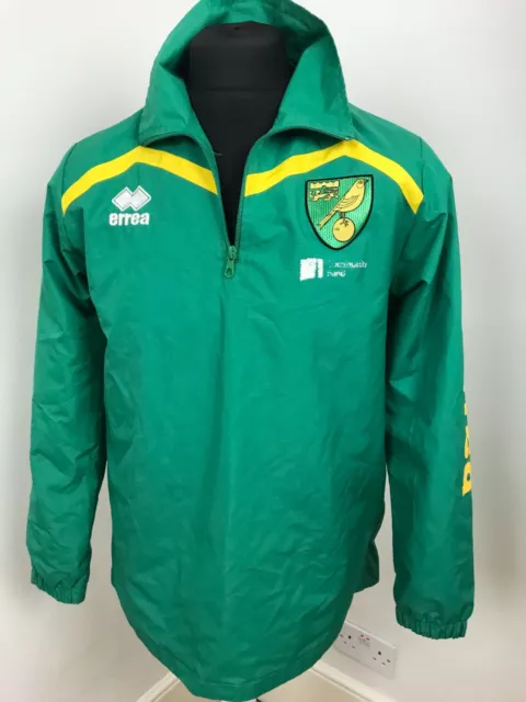 Norwich City Retro Fußball Jacke Grün Fußball Trikot Größe M