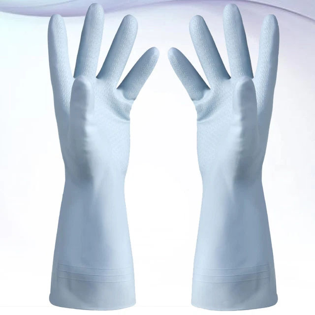 1 Paio Guanti da Cucina Impermeabili Blu Guanti Casa Lavastoviglie