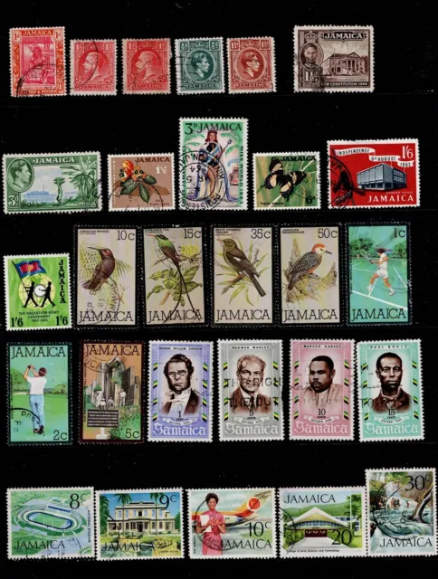 Stamps Jamaica A Selection of 1971 Definitives Plus KGV and KCV1