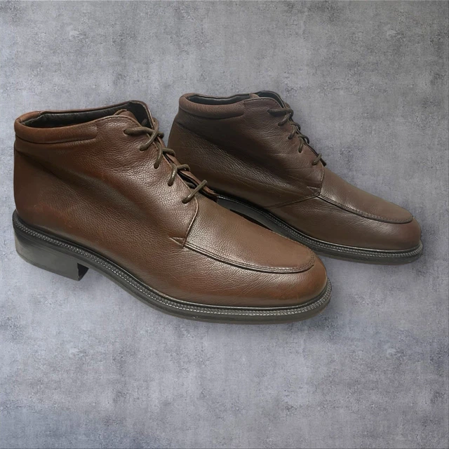 COLE HAAN MENS Charles Brown Leather Chukka Boots C11847  display picture 3