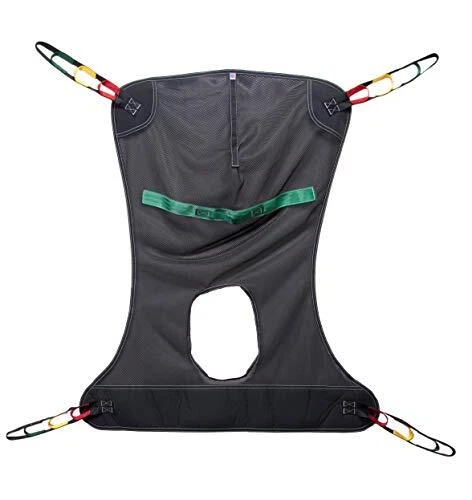 Lumex Full Body Sling with Commode Opening for Patient Lifts Mesh Fabric X-La...