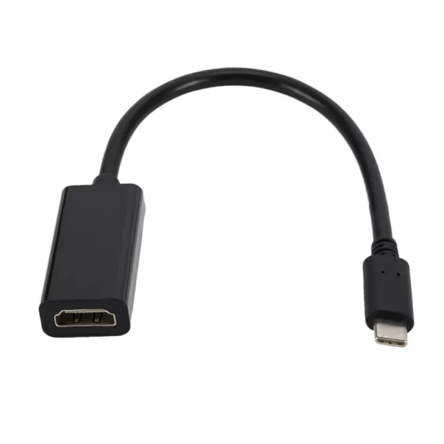 Adaptador USB Tipo C a HDMI, USB 3.1 Convertidor Macho A Hembra MacBook Laptop 2