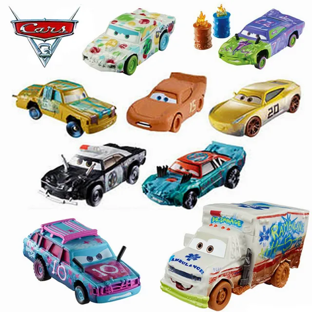 Disney Pixar Racing Story 3 Thunder Valley Crash Party Alloy Toy Car 1:55 Bulk