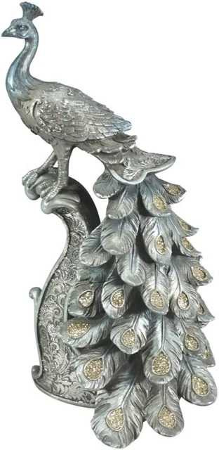 Comfy Hour Spring Is Here Collection 13  Decorative Peacock Standing On Pillar