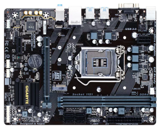 GIGABYTE GA-B150M-VP Motherboard Intel B150 LGA 1151 DDR4 M.2 Core D-Sub M-ATX