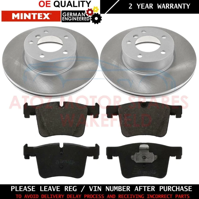 Kit Freins BMW X3 F25 - Disques Perforés & Rainurés Avant/arrière + Plaquettes Mintex - Neuf