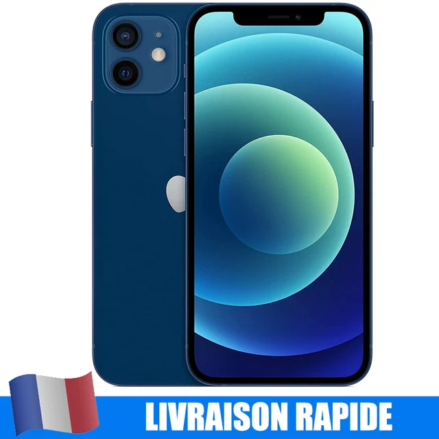 APPLE IPHONE 12 128Go Bleu Très bon état Reconditionné