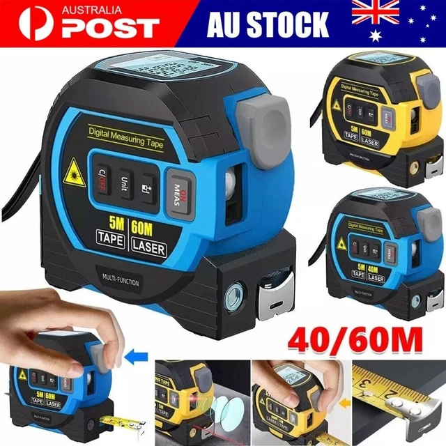 Laser Ranger Ruler 3 IN 1 40M/60M Laser Tape Measure Rangefinder Ruler Laser Distance ...