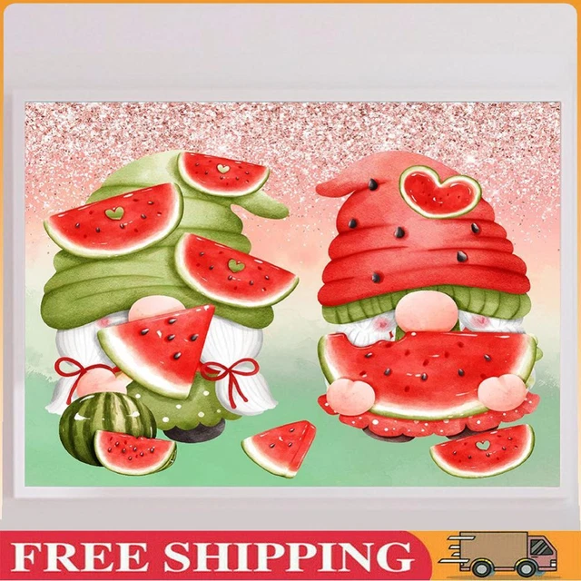 5D DIY Full Round Drill Diamond Painting Two Goblin Kit Home Decoration Art ~