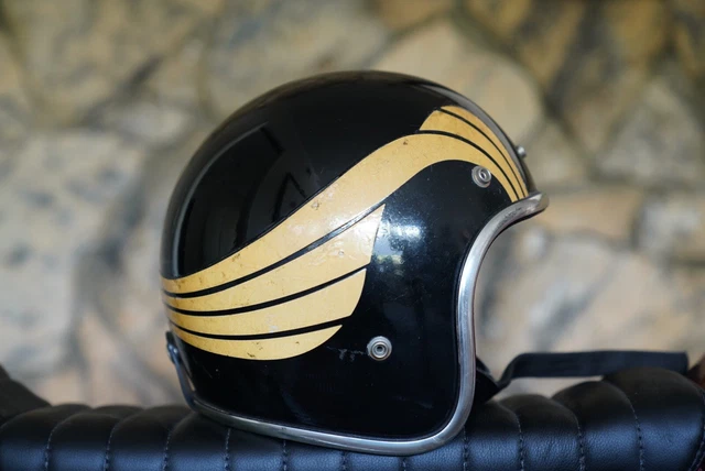 RARE, ARTHUR Fulmer AF 40 vintage motorcycle helmet. bell Mchal
