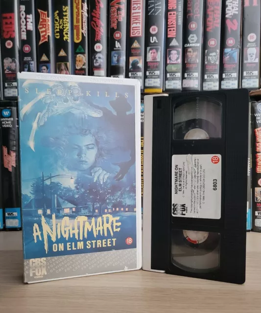"A NIGHTMARE ON ELM STREET" ex-rental Original 80,s Slasher No Mould On Tape
