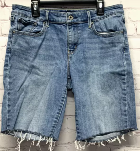 Levi's Shorts Women's Demi Curve Cutoff Denim Jean Shorts Size 28/6 Blue