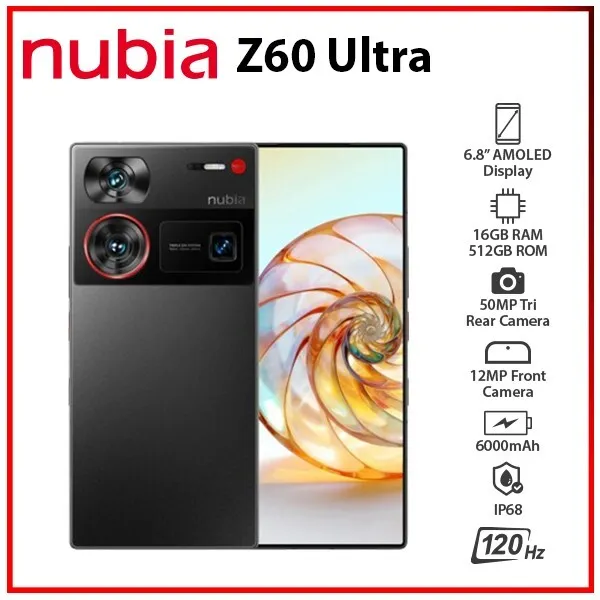 ZTE Nubia Z50 Ultra Starry Sky Limited Edition 6.8 12/512GB SD8Gen2 By  FedEx