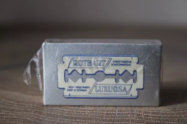 ROTBART LUXUOSA Rasierklingen Razor Blades OVP foliert VINTAGE Rarität 2