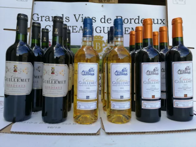 Vin de Bordeaux lot de 18 bouteilles ! "Lot de notre vignobles". A SAISIR !