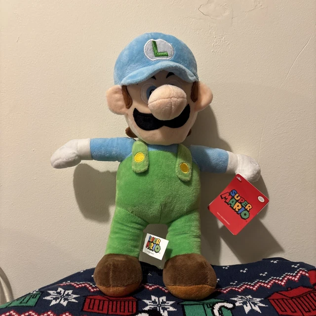 NINTENDO SUPER MARIO Soft Plush Luigi 14” 2022 By Good Stuff BNWT £14.