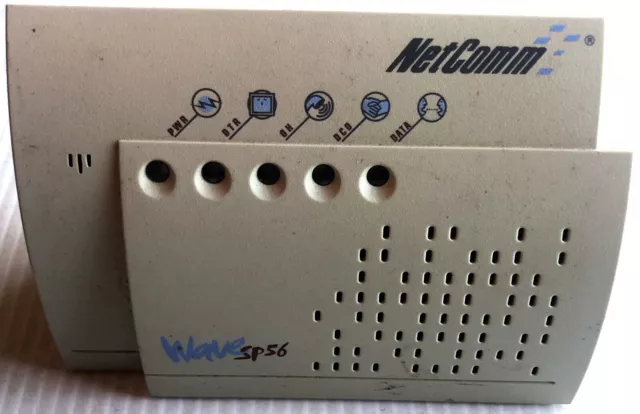 Vintage NetComm Wave SP56 BD4065S 56K/B Desktop Dial-Up Modem NO AC/Serial Cable
