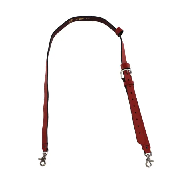 Boston Leather Exclusive Firefighter Adjustable Radio Mic Strap New Regular Red
