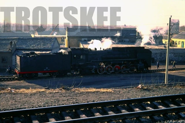 35mm Slide CR China Chinese Railways Steam Loco QJ 1133 Shenyang 1989 Original