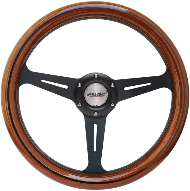 Volante Sportivo Simoni Racing SKDOWN - Camoscio Nero, Diametro 350 Mm, Universale - Foto 2