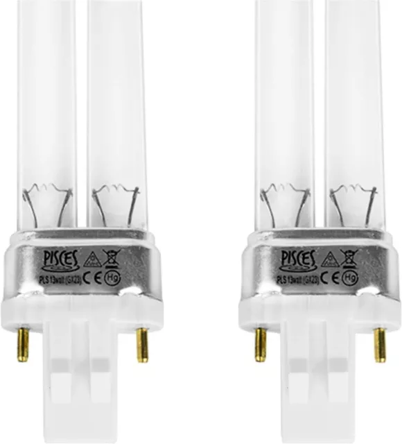 2 X 13W 13 Watt Pls Fish Pond Filter Uv/Uvc Bulb/Light/Tube/Lamp Ultra-Violet