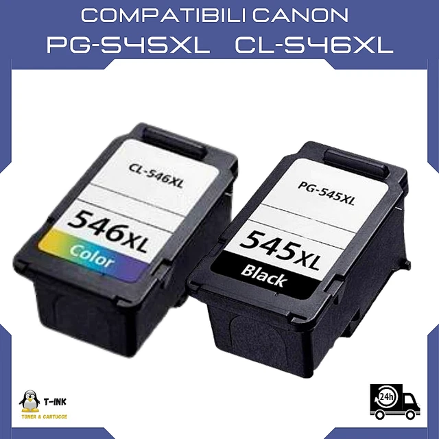 Cartucce per Canon PG 545 546 xl compatibili Pixma iP2800 iP2840 iP2850 iP2855