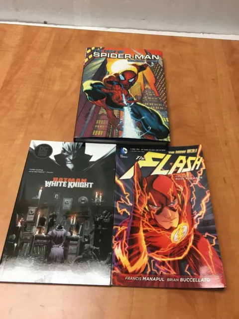 SPIDER-MAN BEST OF Vol 3 HC Hardcover  & Flash Graphic Novel Paperback & Batman