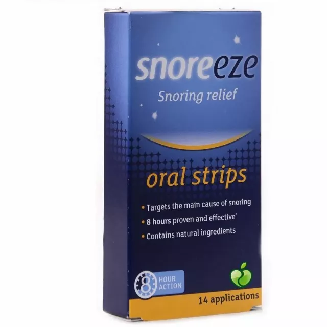 Snoreeze Snoring Relief Oral Strips 14 Pack