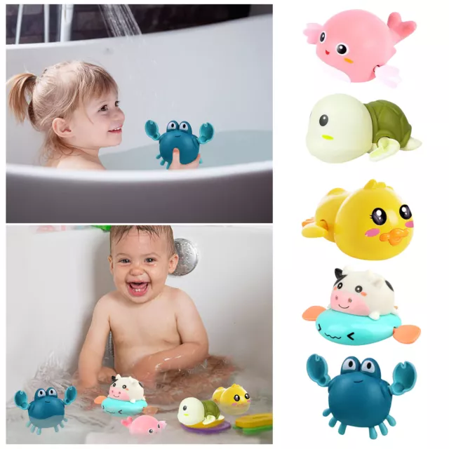 Bath Toys Cute Swimming Turtle Bath Toys  Floating Wind Up Toys Baby Bathtub