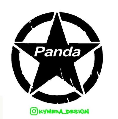 Panda 4x4 adesivo stickers tuning logo fiat stemma Stella fuoristrada