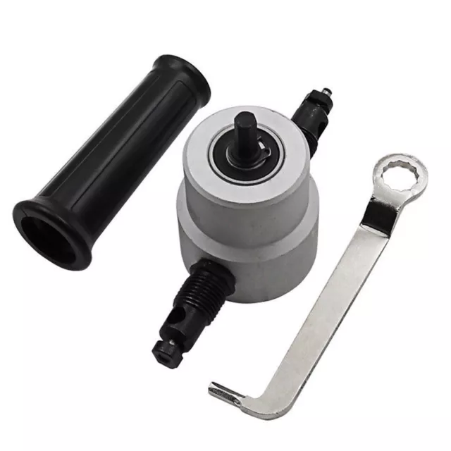 Metal Cutting Dual Head Sheet Nibbler Hole Saw Cutter Drill Tackle Tool Durable