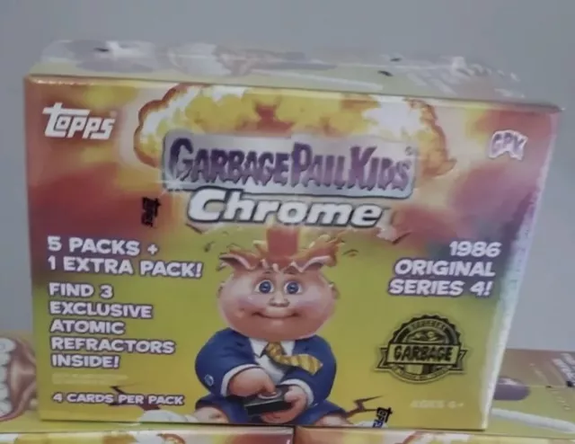 GPK 🤮 2021-Topps Chrome Garbage Pail Kids Series-4 Blaster Box, 2022 Released