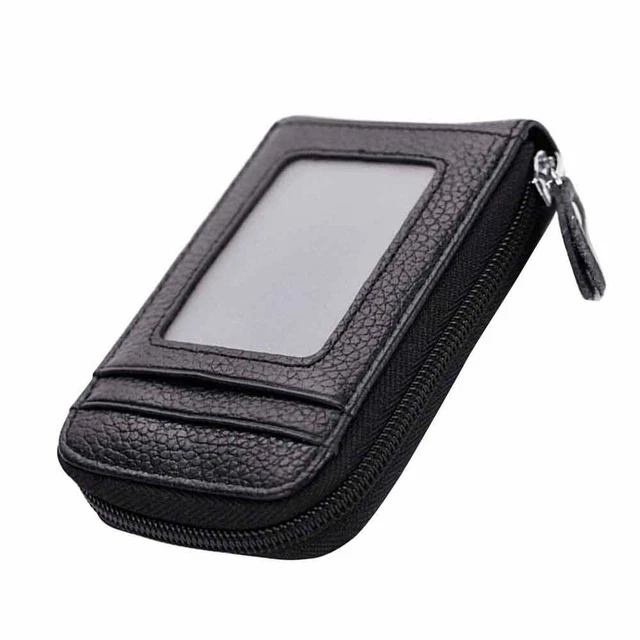 Portafoglio Slim In Vera Pelle SLNT Napa – Blocca RFID E NFC, 4 Slot Per Carte E Tasca Centrale – Sottile, Leggero E Elegante