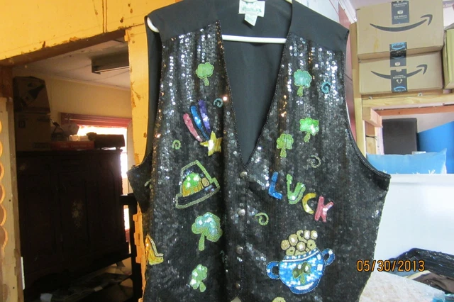 Vintage Quacker Factory St. Patrick's Day Women's Vest size 3x