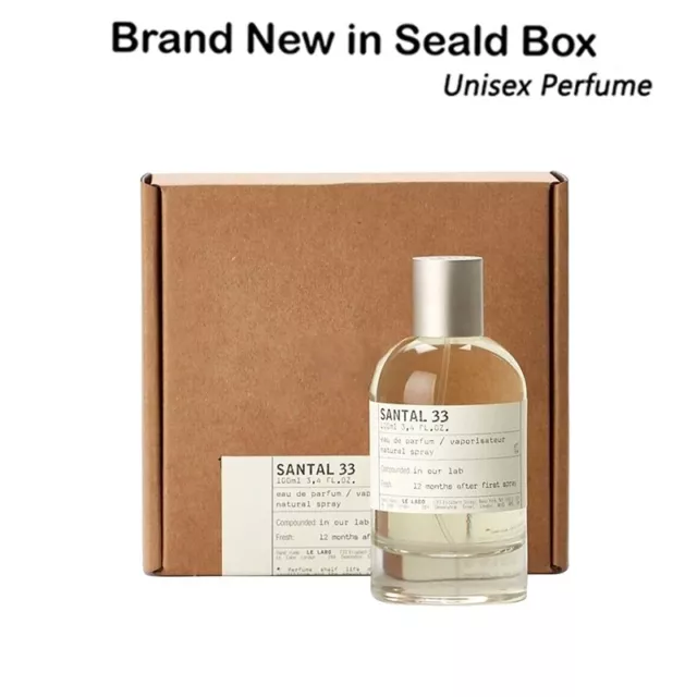 Le Labo Santal 33 Spray for Unisex Eau de Parfum, 3.4 oz/100ml New With Box