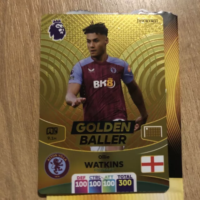 Panini Adrenalyn XL Premier League 2024 2023/24  Ollie Watkins Golden Baller #2